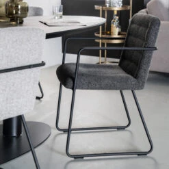Moderne Eetkamerstoel Zachte Stof -Zuiver Verkoop by boo artego moderne eetkamerstoel zachte stof antraciet 01 2