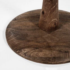 Ronde Bijzettafel Hout En Glas -Zuiver Verkoop by boo boogie ronde bijzettafel bruin hout en glas 03 1