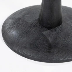 Ronde Bijzettafel Hout En Glas -Zuiver Verkoop by boo boogie ronde bijzettafel zwart hout en glas 03 1