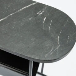 Ovale Bijzettafel Zwart Marmer -Zuiver Verkoop by boo daily ovale bijzettafel zwart marmer 04