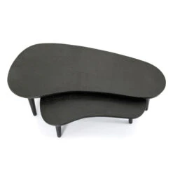 Organische Salontafel Set Zwart -Zuiver Verkoop by boo guus organische salontafel set zwart 02