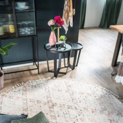 Bijzettafels Ribbelglas En Metaal -Zuiver Verkoop by boo loup bijzettafels ribbelglas en metaal 3