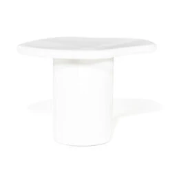 Witte Bijzettafel Organisch