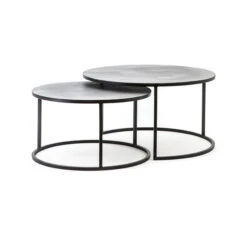 Salontafelset Rond Van Metaal