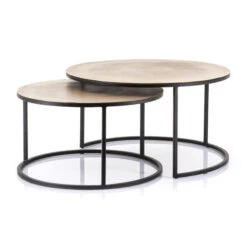 Ronde Salontafelset Messing