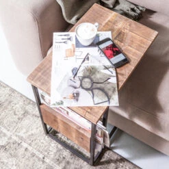 Bijzettafel Mangohout En Metaal 7 Bijzettafel Mangohout En Metaal -Zuiver Verkoop by boo slider bijzettafel mangohout en metaal 03