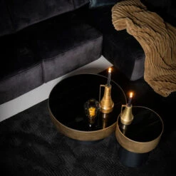 Ronde Bijzettafel Zwart Met Goud 10 Ronde Bijzettafel Zwart Met Goud -Zuiver Verkoop by boo bunga ronde bijzettafel zwart goud 03