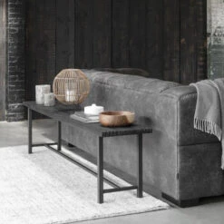 Eetkamerbank Zwart Teakhout -Zuiver Verkoop d bodhi beam black eetkamerbank zwart teakhout 03 4