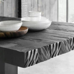 Robuuste Eettafel Zwart Teak -Zuiver Verkoop d bodhi beam black robuuste eettafel zwart teak 05