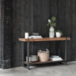 Robuuste Sidetable Teak Naturel -Zuiver Verkoop d bodhi beam robuuste sidetable zwart teak 03