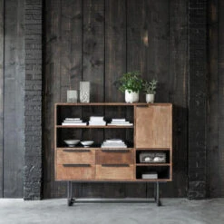 Hoog Dressoir Teak Hout -Zuiver Verkoop d bodhi odeon hoog dressoir van teakhout 02