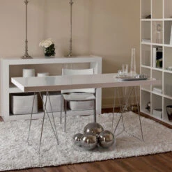 Groot Bureau Mat Wit Met Chroom -Zuiver Verkoop design bureau tundo vitor 06 800x800 1