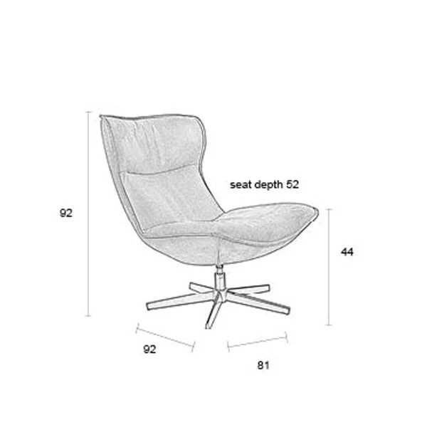 Draai Fauteuil Met Hoge Rug 11 Draai Fauteuil Met Hoge Rug - Afbeelding 9