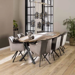 Draaibare Eetkamerstoel Fluweel -Zuiver Verkoop draaibare eetkamerstoel fluweel donna giani 03 1