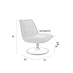 Draaibare Fauteuil Boucle -Zuiver Verkoop draaibare fauteuil boucle jax bodio 09