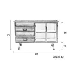 Dressoir Hout En Metaal -Zuiver Verkoop dressoir metaal en hout damian lumz home 10