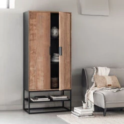 Bergkast Van Teakhout -Zuiver Verkoop dtp home cosmo bergkast van teakhout 02