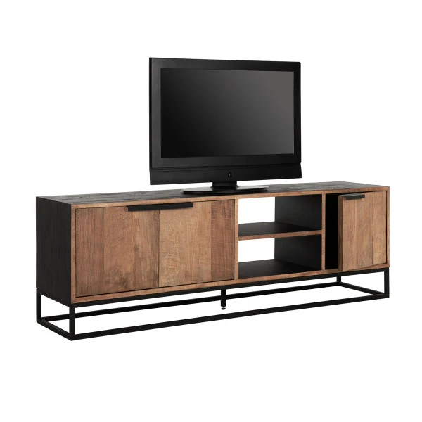 Tv-meubel Zwart Teak 5 Tv-meubel Zwart Teak - Afbeelding 3