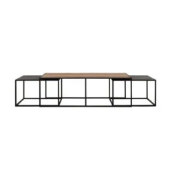 Lange Salontafel Set Teakhout 5 Lange Salontafel Set Teakhout -Zuiver Verkoop dtp home cosmo salontafel set driedelig 01