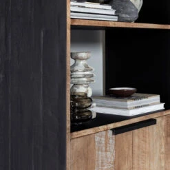 Teak Boekenkast Met Deuren -Zuiver Verkoop dtp home cosmo teak boekenkast met deuren 04