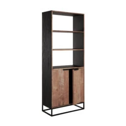 Teak Boekenkast Met Deuren -Zuiver Verkoop dtp home cosmo teak boekenkast met deuren 08