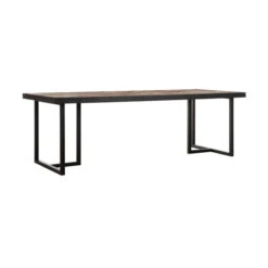Eettafel Visgraat Teakhout -Zuiver Verkoop dtp home criss cross eettafel teak met visgraat 03