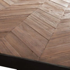 Eettafel Visgraat Teakhout -Zuiver Verkoop dtp home criss cross eettafel teak met visgraat 04