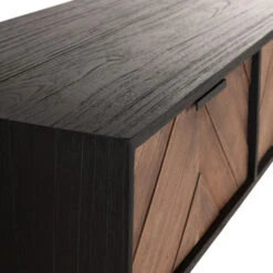 Sidetable Zwart Met Visgraat Patroon -Zuiver Verkoop dtp home criss cross sidetable zwart met visgraat patroon 07