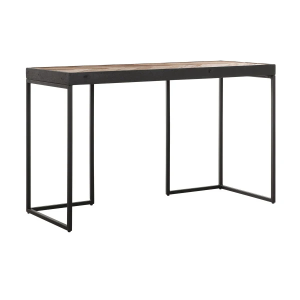 Visgraat Bureau Met Zwart Teak 5 Visgraat Bureau Met Zwart Teak - Afbeelding 3