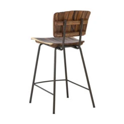 Barkruk Van Suar Hout -Zuiver Verkoop dtp home flare barkruk van suar hout 06