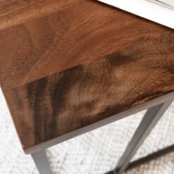 Bijzettafel Suar Hout -Zuiver Verkoop dtp home flare bijzettafel suar hout 03