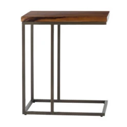 Bijzettafel Suar Hout -Zuiver Verkoop dtp home flare bijzettafel suar hout 07