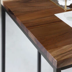 Bureau Van Suar Hout Industrieel -Zuiver Verkoop dtp home flare industrieel bureau van suar hout 05