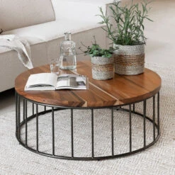 Salontafel Suar Hout Rond