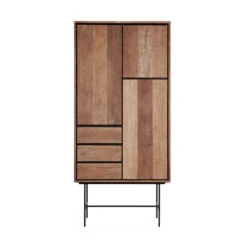 Hoge Wandkast Teakhout -Zuiver Verkoop dtp home metropole hoge wandkast teakhout 09