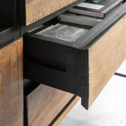 Hoog Dressoir Teak Hout 200 Cm 15 Hoog Dressoir Teak Hout 200 Cm -Zuiver Verkoop dtp home metropole hoog dressoir van teak 200 cm 04