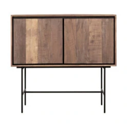 Hoog Dressoir Teakhout 100 Cm -Zuiver Verkoop dtp home metropole hoog smal dressoir van teak 02