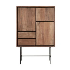 Moderne Wandkast Teakhout -Zuiver Verkoop dtp home metropole moderne wandkast teakhout 02