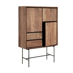 Moderne Wandkast Teakhout -Zuiver Verkoop dtp home metropole moderne wandkast teakhout 03