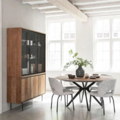 Ronde Design Eettafel Teak 13 Ronde Design Eettafel Teak -Zuiver Verkoop dtp home metropole ronde design eettafel teak 02