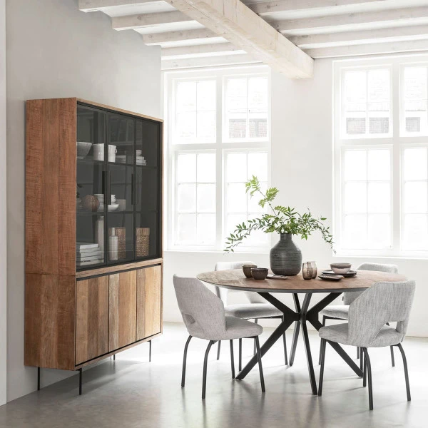 Ronde Design Eettafel Teak 8 Ronde Design Eettafel Teak - Afbeelding 6