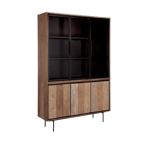 Teak Buffetkast Met Zwarte Binnenkant 140 Cm