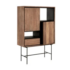 Teak Kast Met Open Vakken -Zuiver Verkoop dtp home metropole teak wandkast met open vakken 03