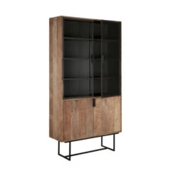 Vitrinekast Van Teakhout -Zuiver Verkoop dtp home odeon vitrinekast van teakhout 02