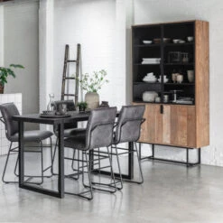 Vitrinekast Van Teakhout -Zuiver Verkoop dtp home odeon vitrinekast van teakhout 05