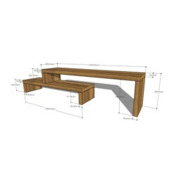 Tv-meubel Uitschuifbaar Hout -Zuiver Verkoop dtp home timber verstelbaar tv meubel teakhout 03