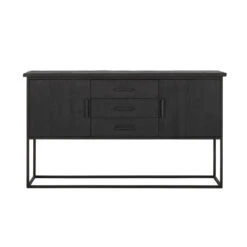 Zwart Teak Dressoir Industrieel Design -Zuiver Verkoop dtp home timeless black zwart dresoir beam no. 2 01