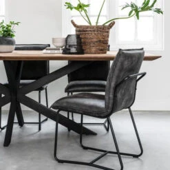 Teak Tafel Curves Met Kruispoot -Zuiver Verkoop dtp home timeless tafel curves met kruispoot 02