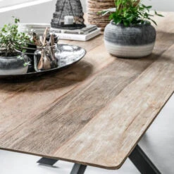 Teak Tafel Curves Met Kruispoot -Zuiver Verkoop dtp home timeless tafel curves met kruispoot 05