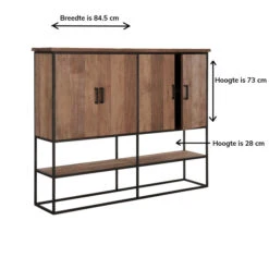 Bergkast Teakhout Large -Zuiver Verkoop dtp home timeless wandkast beam groot 03 1